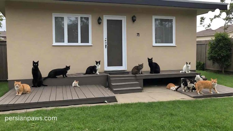 lot of cats in home